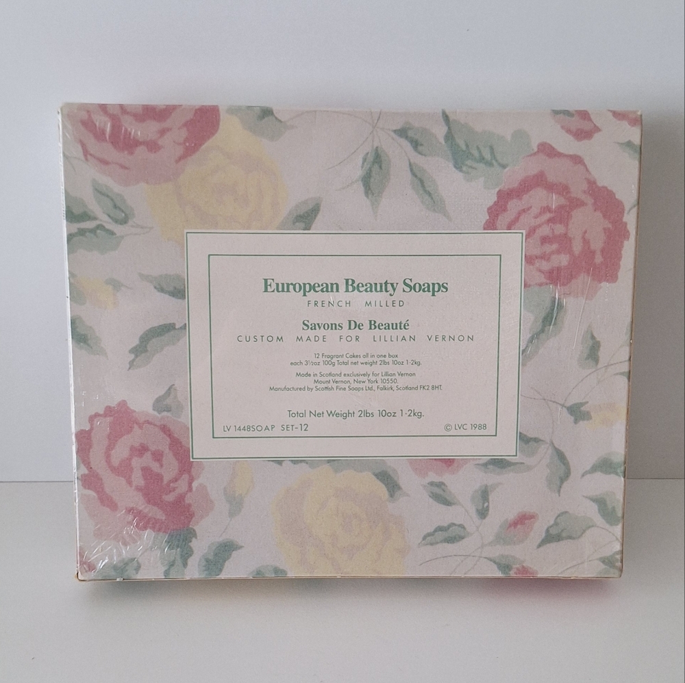 Lillian Vernon vintage European beauty soaps - New in Sealed Box